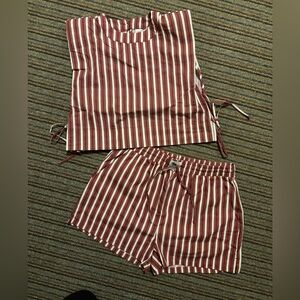 Tribe Kelley Grayton Beach Vintage Red Striped Set
